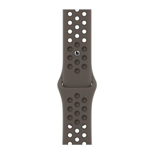 Оригінальний ремінець Apple Nike Sport Band Olive Gray | Cargo Khaki для Apple Watch 45 mm | 44 mm | 42 mm (ML8D3)