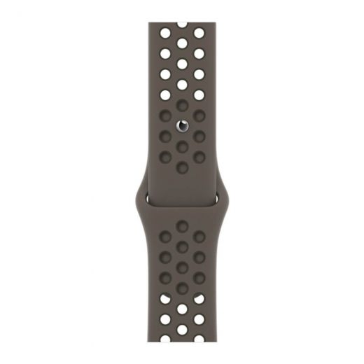 Оригинальный ремешок Apple Nike Sport Band Olive Gray | Cargo Khaki для Apple Watch 45 mm | 44 mm | 42 mm (ML8D3)