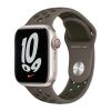 Оригінальний ремінець Apple Nike Sport Band Olive Gray | Cargo Khaki для Apple Watch 45 mm | 44 mm | 42 mm (ML8D3)