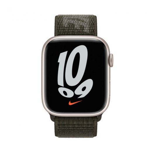 Оригинальный ремешок Apple Nike Sport Loop Cargo Khaki для Apple Watch 45mm | 44mm | 42mm (ML363)