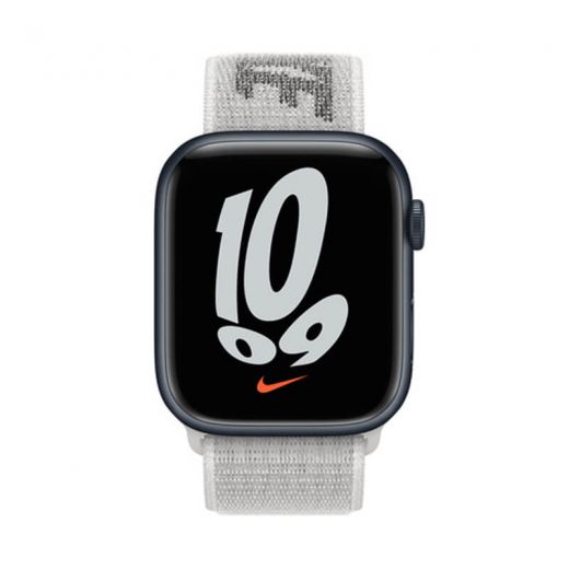 Оригінальний ремінець Apple Nike Sport Loop Summit White для Apple Watch 45 mm | 44 mm | 42 mm (ML373)