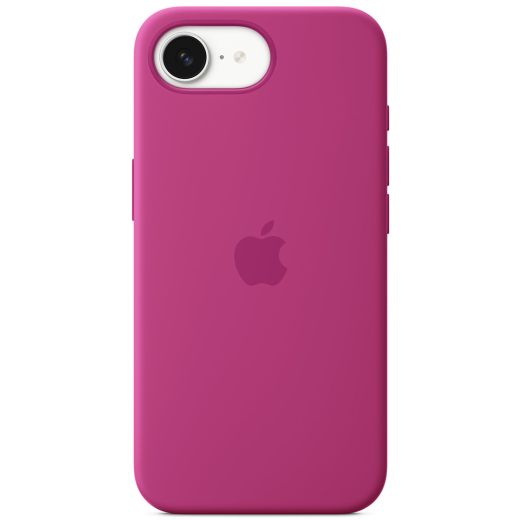 Оригінальний силіконовий чохол Apple Silicone Case Fuchsia для iPhone 16e (MD3W4)