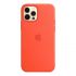 Силиконовый чехол CasePro Sillicone Case (High Quality) Electric Orange для iPhone 12 | 12 Pro