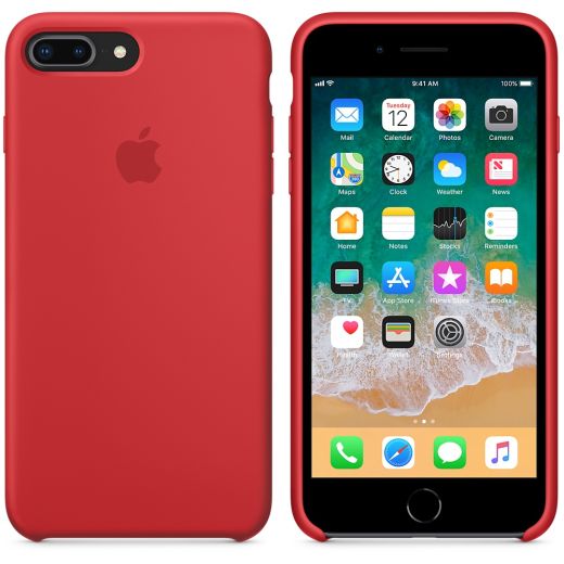 Чехол CasePro Silicone Case (PRODUCT) Red для iPhone 8 Plus | 7 Plus