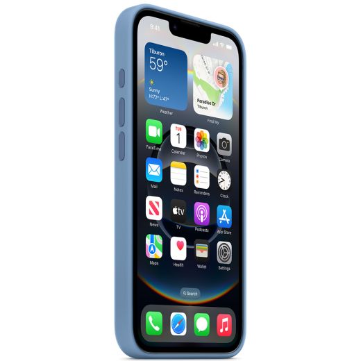 Силіконовий чохол CasePro Silicone Case Winter Blue для iPhone 16e