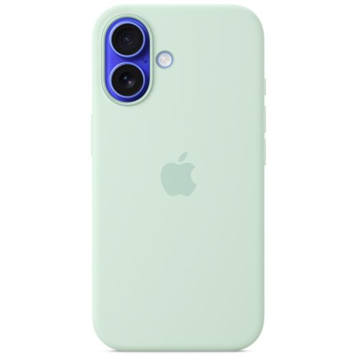 Силиконовый чехол CasePro Silicone Case with MagSafe Aquamarine для iPhone 16