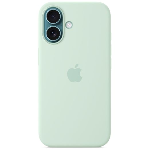 Силиконовый чехол CasePro Silicone Case with MagSafe Aquamarine для iPhone 16