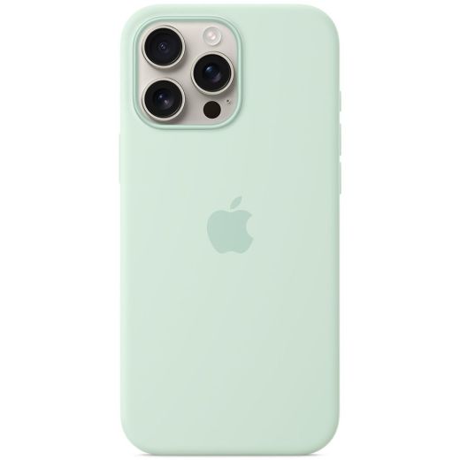 Силиконовый чехол CasePro Silicone Case with MagSafe (Camera Control) Aquamarine для iPhone 16 Pro Max
