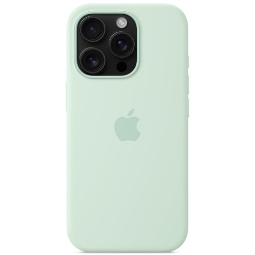 Силіконовий чохол CasePro Silicone Case with MagSafe Aquamarine для iPhone 16 Pro