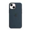 Оригинальный силиконовый чехол Apple Silicon Case with MagSafe Abyss Blue (MM293) для iPhone 13