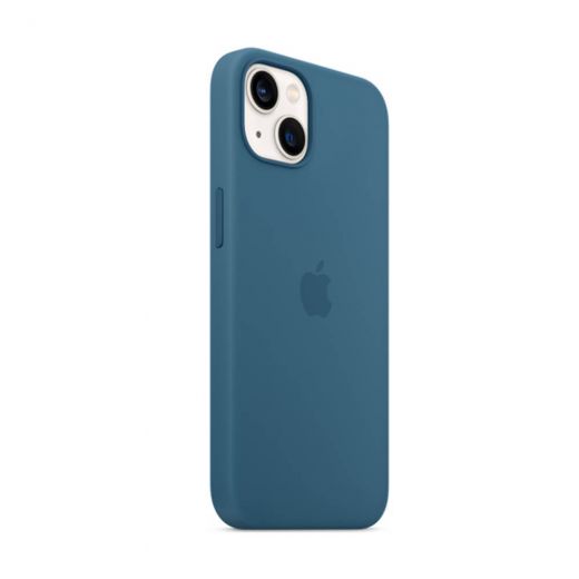 Оригинальный силиконовый чехол Apple Silicon Case with MagSafe Blue Jay для iPhone 13 (MM273)