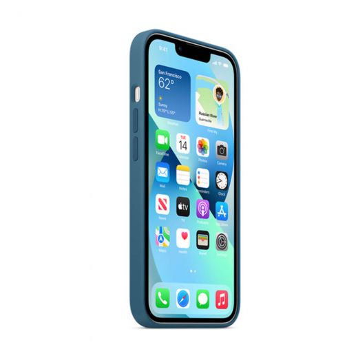 Оригінальний силіконовий чохол Apple Silicon Case with MagSafe Blue Jay для iPhone 13 (MM273)