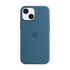 Оригинальный силиконовый чехол Apple Silicon Case with MagSafe Blue Jay для iPhone 13 (MM273)