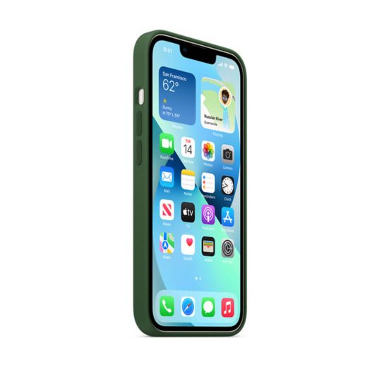 Оригинальный силиконовый чехол Apple Silicone Case with MagSafe Clover (MM263) для iPhone 13