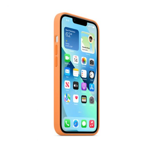 Силиконовый чехол CasePro Silicon Case with MagSafe Marigold для iPhone 13 Mini