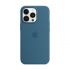 Оригинальный силиконовый чехол Apple Silicone Case with MagSafe Blue Jay (MM2G3) для iPhone 13 Pro 