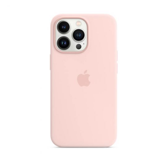 Оригинальный силиконовый чехол Apple Silicone Case with MagSafe Chalk Pink (MM2H3) для iPhone 13 Pro