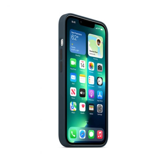 Силиконовый чехол CasePro Silicone Case (High Quality) Abyss Blue для iPhone 13 Pro