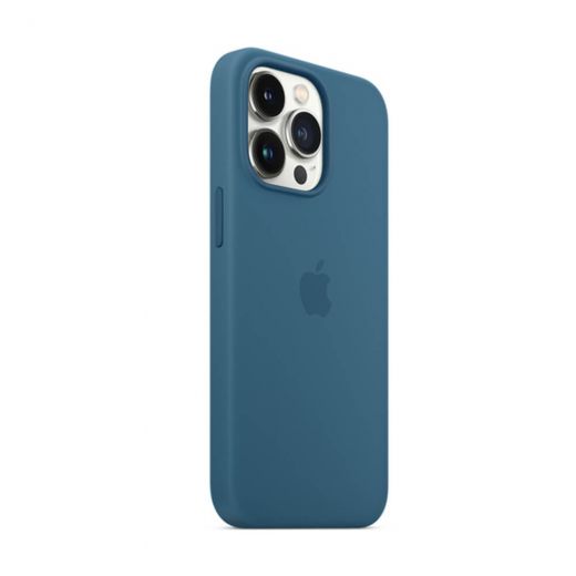 Оригинальный силиконовый чехол Apple Silicone Case with MagSafe Blue Jay (MM2Q3) для iPhone 13 Pro Max