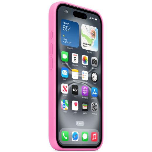 Силіконовий чохол CasePro Silicone Case with MagSafe Peony для iPhone 16
