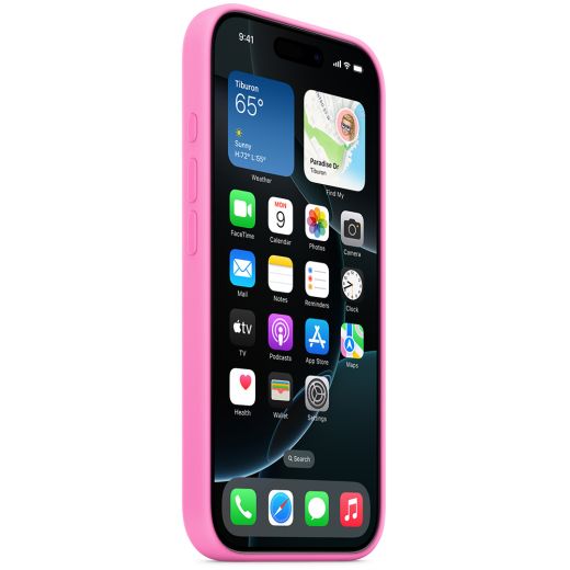 Силіконовий чохол CasePro Silicone Case with MagSafe Peony для iPhone 16 Pro