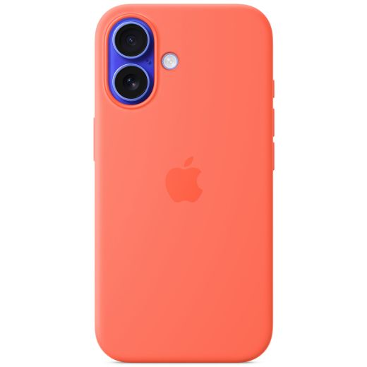 Силиконовый чехол CasePro Silicone Case with MagSafe (Camera Control) Tangerine для iPhone 16