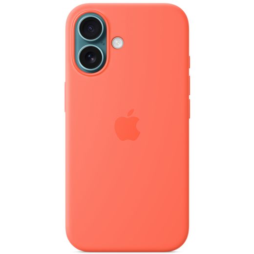 Силиконовый чехол CasePro Silicone Case with MagSafe (Camera Control) Tangerine для iPhone 16