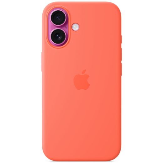 Силиконовый чехол CasePro Silicone Case with MagSafe (Camera Control) Tangerine для iPhone 16