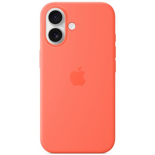 Силиконовый чехол CasePro Silicone Case with MagSafe (Camera Control) Tangerine для iPhone 16