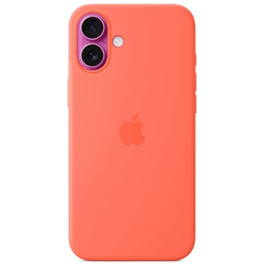 Силіконовий чохол CasePro Silicone Case with MagSafe (Camera Control) Tangerine для iPhone 16 Plus