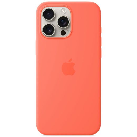 Силіконовий чохол CasePro Silicone Case with MagSafe (Camera Control) Tangerine для iPhone 16 Pro Max