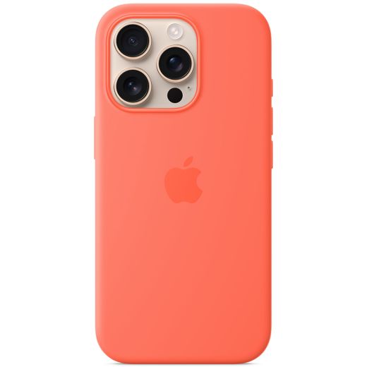 Силиконовый чехол CasePro Silicone Case with MagSafe (Camera Control) Tangerine для iPhone 16 Pro