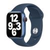 Оригінальний силіконовий ремінець Apple Sport Band Abyss Blue для Apple Watch 42mm | 41mm | 40mm | 38mm (MKUE3)