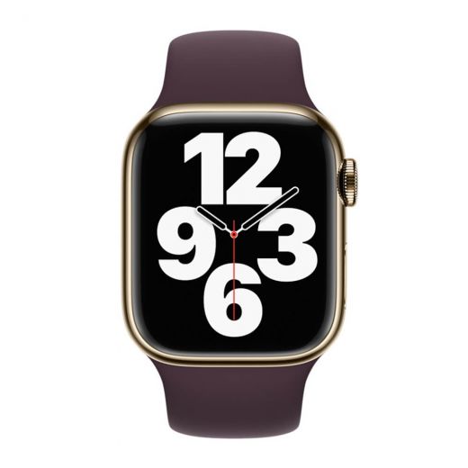 Оригінальний силіконовий ремінець Apple Sport Band Dark Cherry для Apple Watch 42mm | 41mm | 40mm | 38mm (MKUJ3)