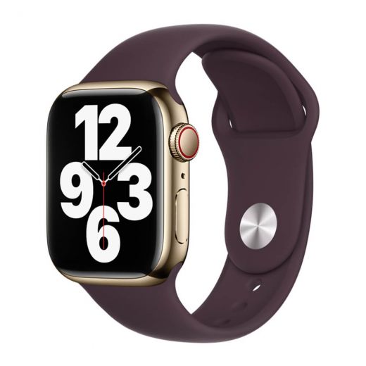 Оригінальний силіконовий ремінець Apple Sport Band Dark Cherry для Apple Watch 42mm | 41mm | 40mm | 38mm (MKUJ3)
