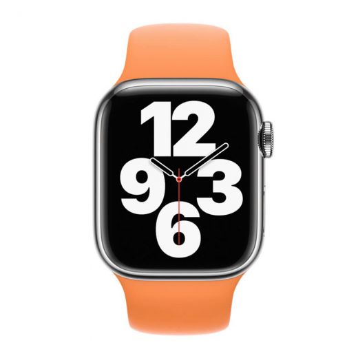 Оригинальный силиконовый ремешок Apple Sport Band Marigold для Apple Watch 42mm | 41mm | 40mm | 38mm (MKUF3)
