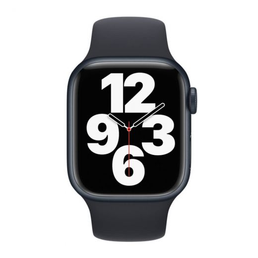 Оригінальний силіконовий ремінець Apple Sport Band Midnight для Apple Watch 42mm | 41mm | 40mm | 38mm (MKU83)