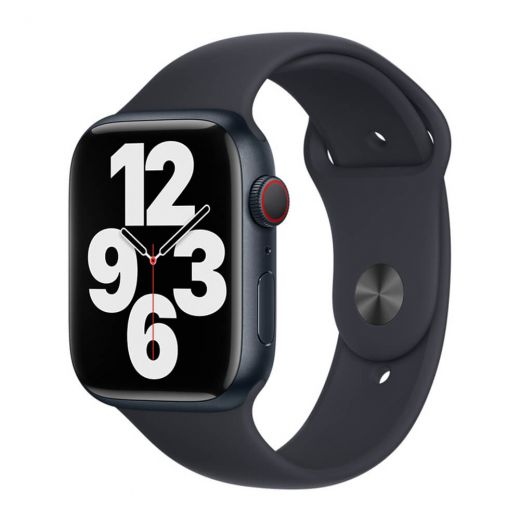 Оригінальний силіконовий ремінець Apple Sport Band Midnight для Apple Watch 45mm | 44mm | 42mm (MKUQ3)