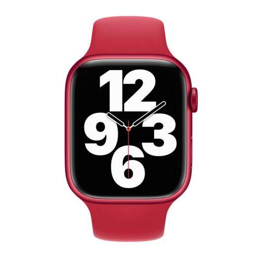 Оригинальный силиконовый ремешок Apple Sport Band (PRODUCT)Red для Apple Watch 45mm | 44mm | 42mm (MKUV3)