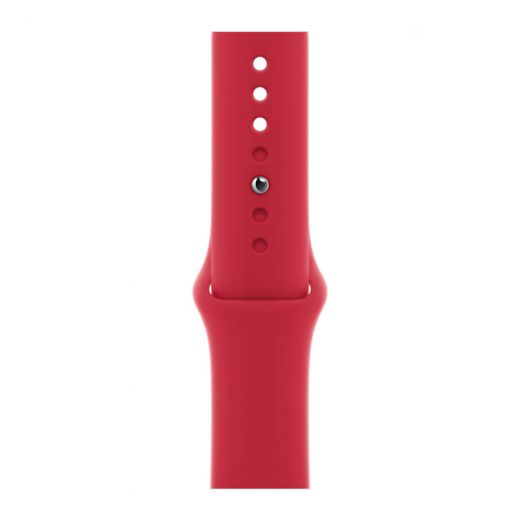 Оригінальний силіконовий ремінець Apple Sport Band (PRODUCT)Red для Apple Watch 45mm | 44mm | 42mm (MKUV3)