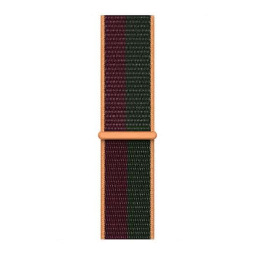 Оригинальный ремешок Apple Sport Loop Dark Cherry | Forest Green для Apple Watch 41mm | 40mm | 38mm (ML2R3)