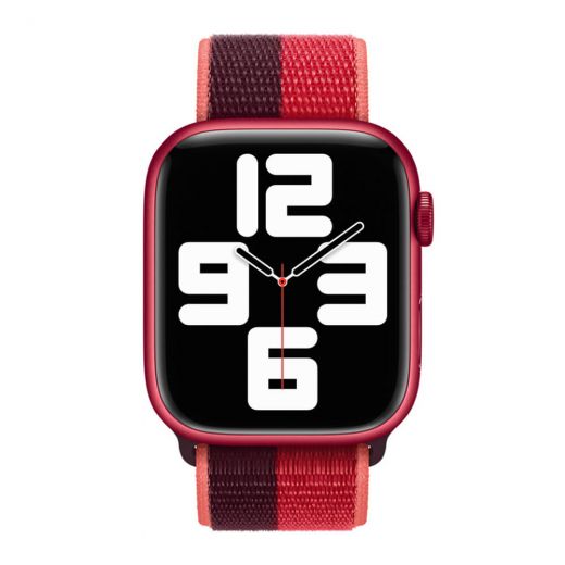 Оригинальный ремешок Apple Sport Loop (PRODUCT)RED для Apple Watch 42mm | 41mm | 40mm | 38mm (ML8F3)