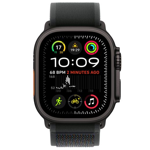Оригінальний ремінець Apple Trail Loop Band Size S/M Black Black Titanium Finish для Apple Watch 49мм | 46мм | 45мм | 44мм (MYQ53)