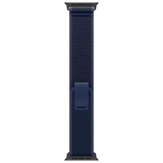 Оригинальный ремешок Apple Trail Loop Band Size S/M Blue Black Titanium Finish для Apple Watch 49мм | 46мм | 45мм | 44мм (MYQ73)