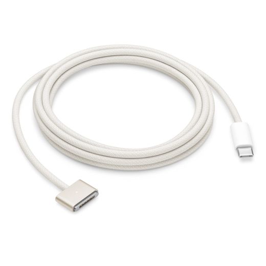 Оригінальний зарядний кабель Apple USB-C to MagSafe 3 Cable (2 m) Starlight для MacBook Air 13.6 (2022) | MacBook Pro 16 | 14 (2021) (MPL33)