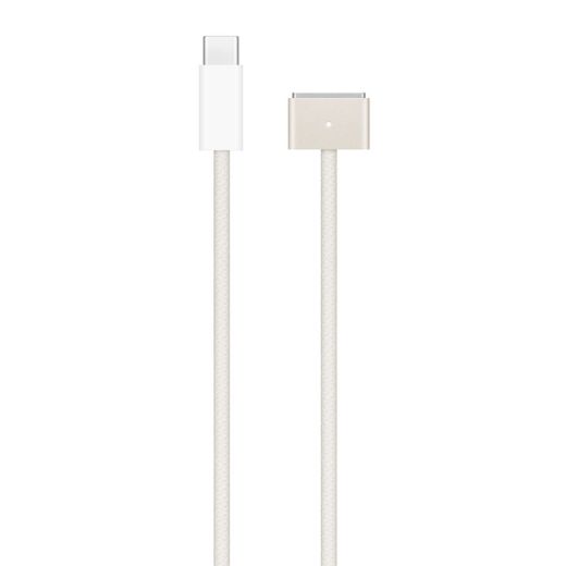 Оригинальный зарядный кабель Apple USB-C to MagSafe 3 Cable (2 метра) Starlight (MPL33) для MacBook Air 13.6" | Air 15.3" | Pro 14" | Pro 16"