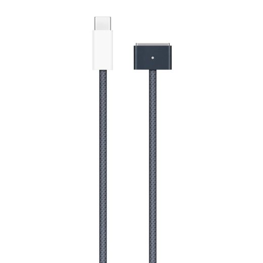 Оригинальный зарядный кабель Apple USB-C to MagSafe 3 Cable (2 m) Midnight для MacBook Air 13.6 (2022) | MacBook Pro 16 | 14 (2021) (MPL43) 