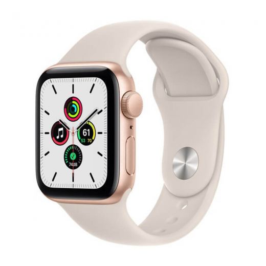 Смарт-годиннинк Apple Watch SE GPS 40mm Gold Aluminium Case with Starlight Sport Band (MKQ03)