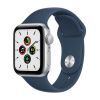 Смарт-годинник Apple Watch SE GPS 44mm Silver Aluminium Case with Abyss Blue Sport Band (MKQ43)