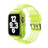 Прозрачный ремешок с чехлом CasePro Yellow для Apple Watch 42mm | 41mm | 40mm | 38mm